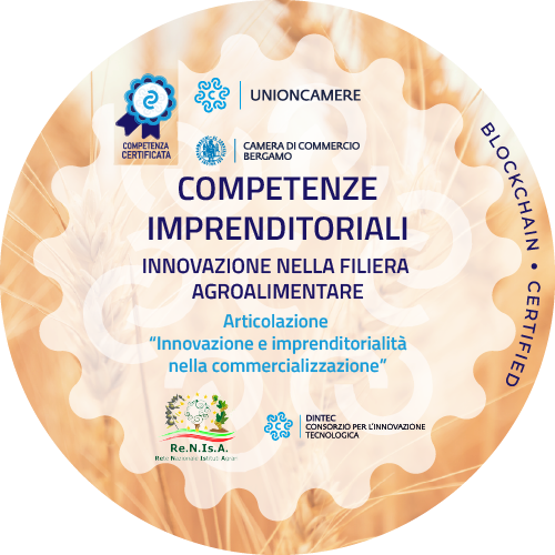 Competenze imprenditoriali. Innovazione nella filiera agroalimentare - Articolazione “Innovazione e imprenditorialità nella commercializzazione”